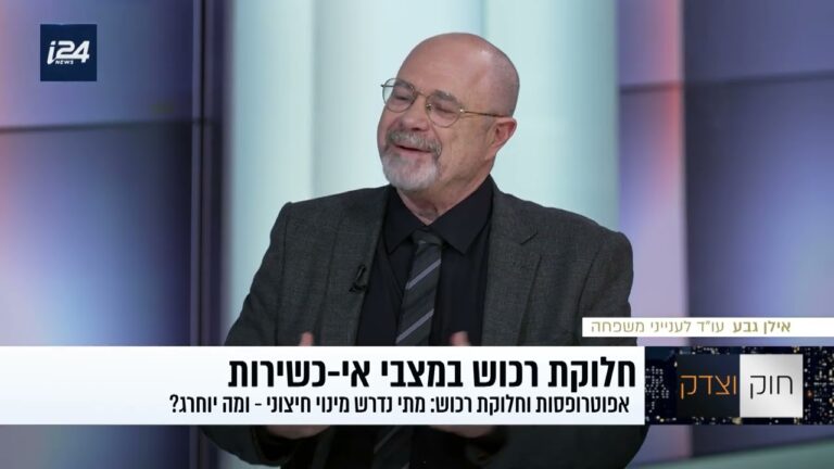 אפוטרופסות וייפוי כוח מתמשך: כיצד מחלקים רכוש כשבן הזוג אינו כשיר משפטית?